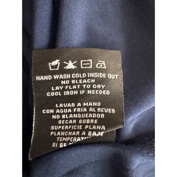 R&M Richards Womens Navy Cascade Wrap Dress Waist Sash formal size 10 new $99 - Picture 8 of 9